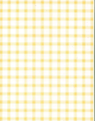 8 1/2 X 11 Golden Yellow Large Plaid Paper image 0