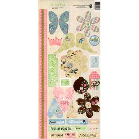 Sweet Pea Cardstock Sticker - Fancy Pants image 0