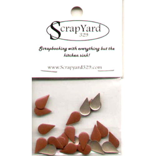 Orange Teardrops Metal Embellishments / Scrap Yard 329 image 0