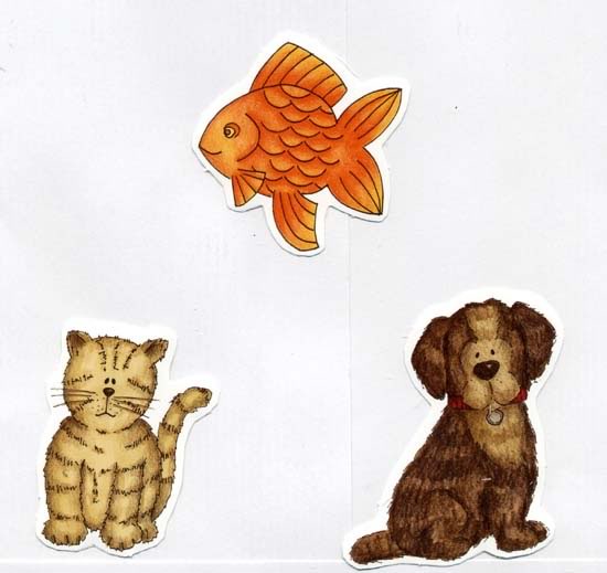 Puppy, Kitten and Fish Die Cuts / Cock A Doodle image 0