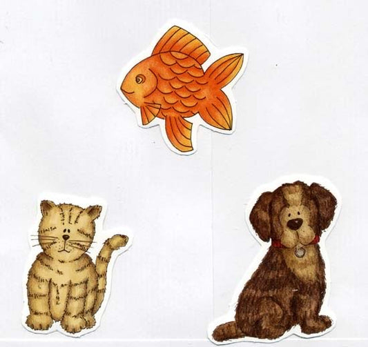 Puppy, Kitten and Fish Die Cuts / Cock A Doodle image 0