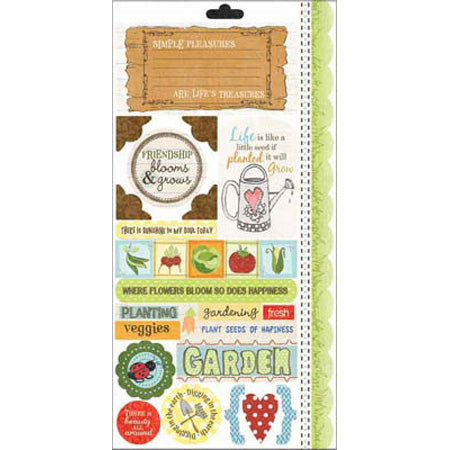 Garden Seed Cardstock Stickers - Carolees Creation/Adornit image 0