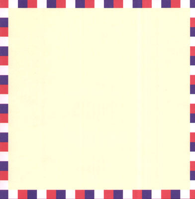 Red White &amp; Blue Border Paper - Paper House image 0