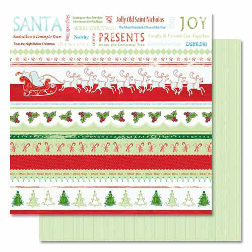 Christmas Potpourri/Holly Jolly Double-Sided Cardstock Paper- Carolees Creation/Adornit image 0