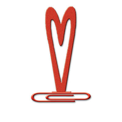 Tall Heart Jumbo Clip - Carolees Creations/Adornit image 0