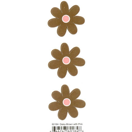 Duplicates Daisy Brown with Pink Sticker - Pebbles Inc. image 0