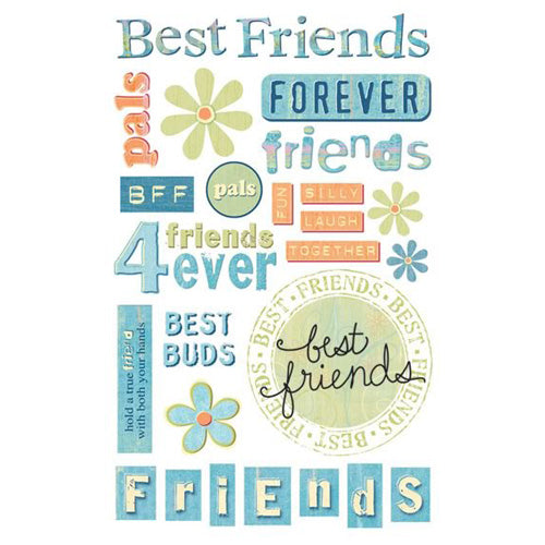 Kelly Panacci Best Friends Vellum Glitter Sticker - Sandylion image 0