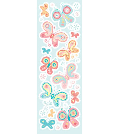 Girl Butterflies Sticker, Sandylion image 0