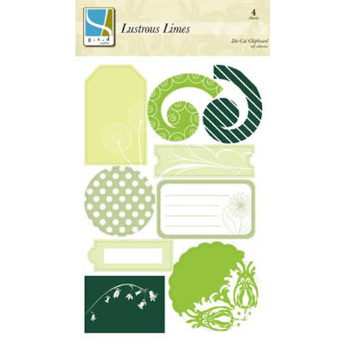 Lustrous Limes Self-Adhesive Chipboard - GCD Studios image 0