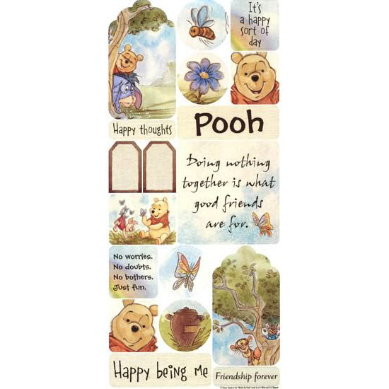 Pooh Watercolor Sticker, SandyLion image 0