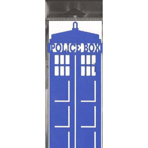 Doctor Who (3 x 7 1/4) Medium Blue Police Box Laser Cut / Doo Dilly Designs image 0
