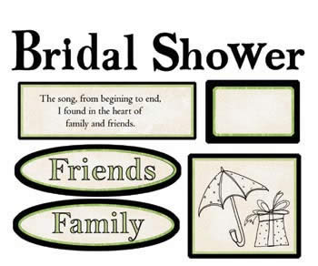 Bridal Shower Laser Die Cuts - Carolees Creations/Adornit image 0