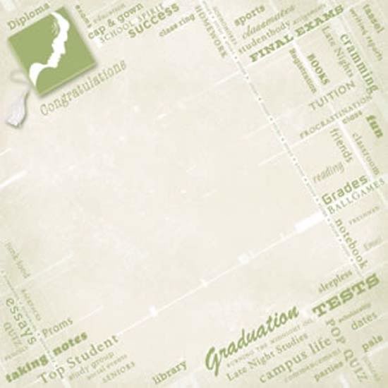 Graduation Road Map 12 x 12 Paper - Carolees Creation image 0