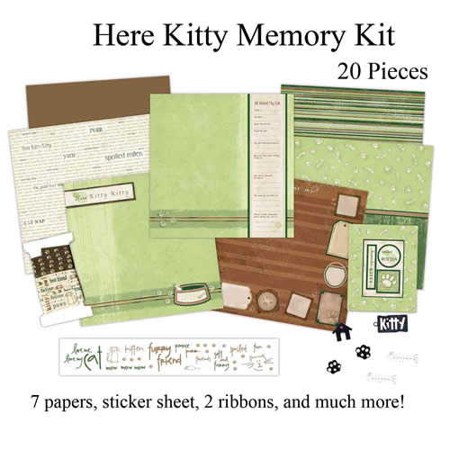 Here Kitty Memory Kit - Carolees Creations/Adornit image 0