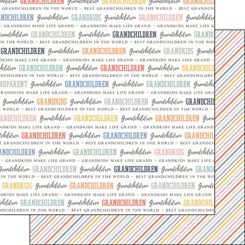 Grandchildren Pride Paper - Scrapbook Customs image 0