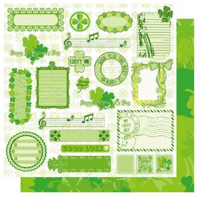 Irish Blessings Tags Double-Sided Glitter  Cardstock Paper - Best Creation Inc. image 0