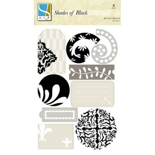 Shades of Black Self-Adhesive Chipboard - G.C.D. Studios image 0