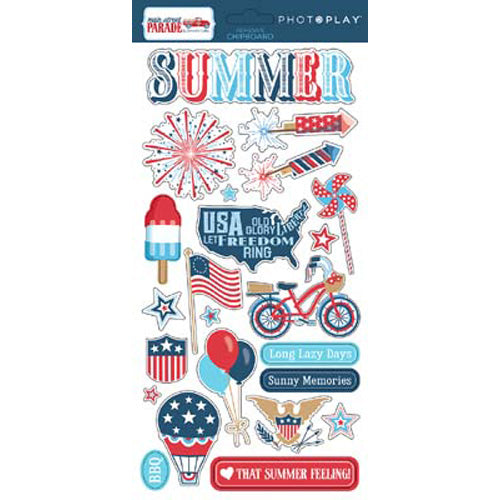 Main St Parade Adhesive Chipboard - PhotoPlay image 0