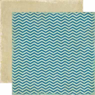 Chevron Stripe Double-Sided Cardstock Paper - Echo Park image 0