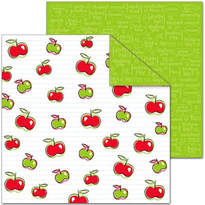 Apples Double-Sided Paper - Creative Imaginations image 0