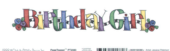 Birthday Girl Topper / Cock A Doodle image 0