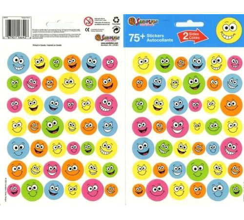 Happy Faces Stickers, SandyLion image 0