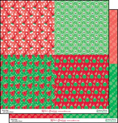 Christmas Whimsy Mini Collection 12x12 Paper / Keller Creations image 0
