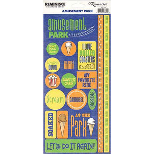 Amusement Park Phrases Sticker - Reminisce image 0