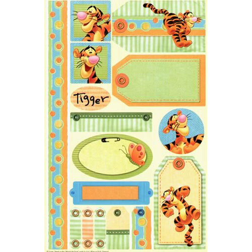 Tigger Cardstock Sticker Sheet, SandyLion image 0