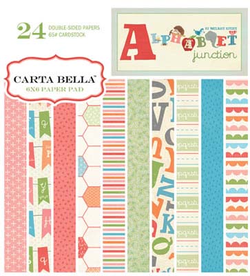 Alphabet Junction 6x6 Paper Pad - Carta Bella image 0