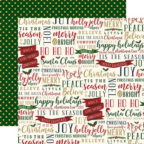 Tis the Season Words Paper/Twas the Night Before Christmas - Echo Park image 0