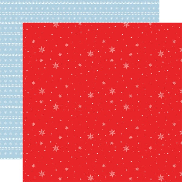 Winnie the Pooh Christmas Grand Snowflakes Paper - Echo Park image 0
