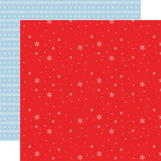 Winnie the Pooh Christmas Grand Snowflakes Paper - Echo Park image 0
