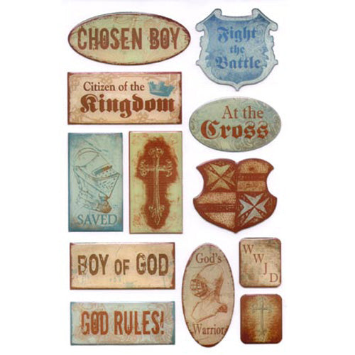 Chosen Boy Epoxy Stickers By Creative Imaginations image 0