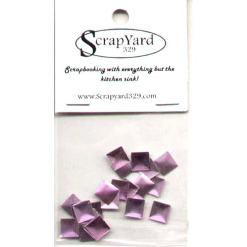 Pink Metal Square Embellishment (Large) / Scrap Yard 329 image 0