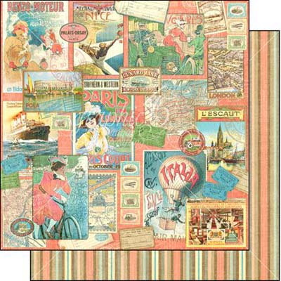 Graphic 45 Pleasure Trip Paper / Come Away Collection image 0
