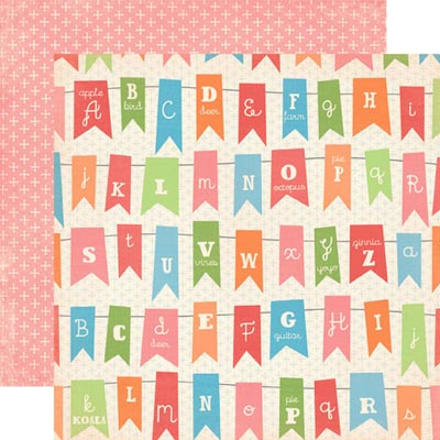 Alphabet Banner Double-Sided Cardstock Paper/Alphabet Junction Collection - Carta Bella image 0