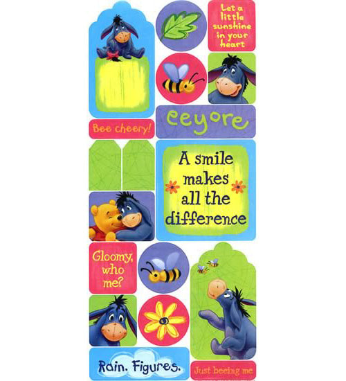 Eeyore Sticker Sheet, SandyLion image 0