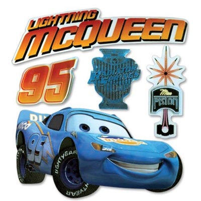 Disney Pixar Cars/Lightning McQueen Dimensional Stickers by EK Success image 0