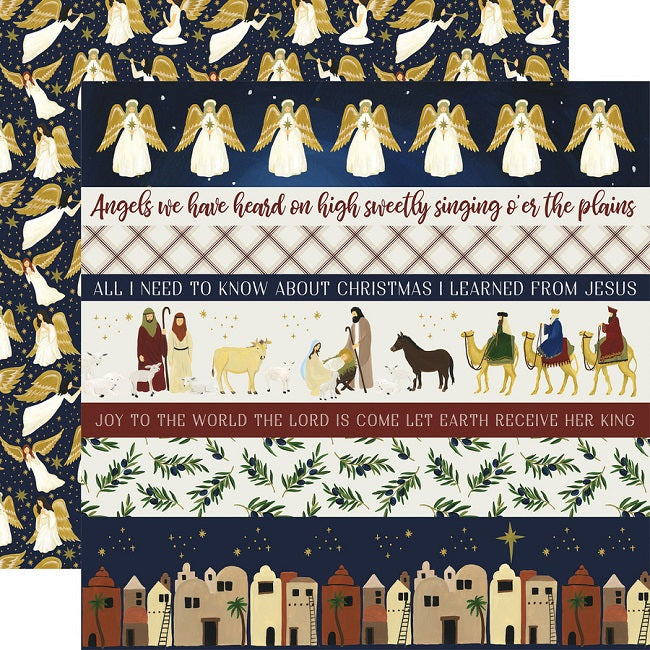 Border Strips Paper/Oh Holy Night - Echo Park image 0