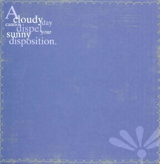 Sunny Dispostion Paper - Carolees Creation image 0