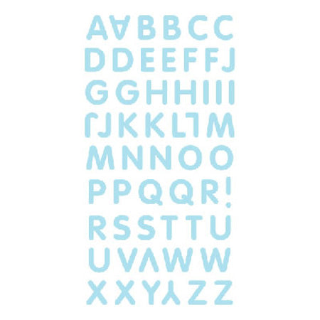 Blue Alphabet 3-D Essentials Sticker, SandyLion image 0