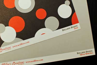Bull Dog Dots/Red Jersey Cardstock Paper / Keller Creations (Image Error) image 0