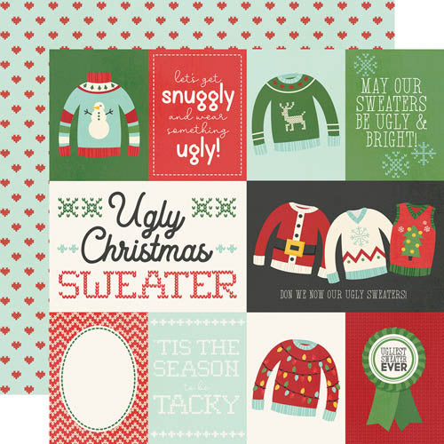 Ugly Christmas Sweater Element Cards - Simple Stories image 0