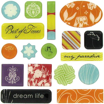 Lost in Paradise Epoxy Stickers - GCD Studios image 0