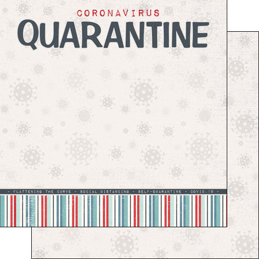 Covid-19 Quarantine Title Paper - Scrapbook Customs image 0