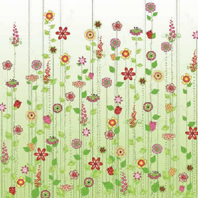 Sprouting Flowers Paper - Carolees Crreations/Adornit image 0