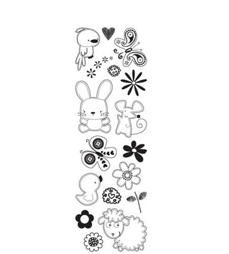 Girl Clear Stamp, Sandylion image 0