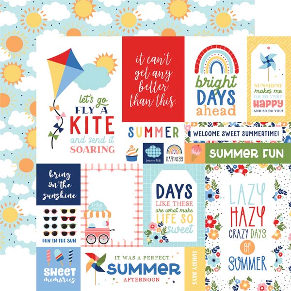 My Favorite Summer Multi Journaling Cards Paper/Echo Park image 0