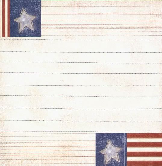 Star &amp; Stripe Stitch B Paper - Carolees Creation image 0